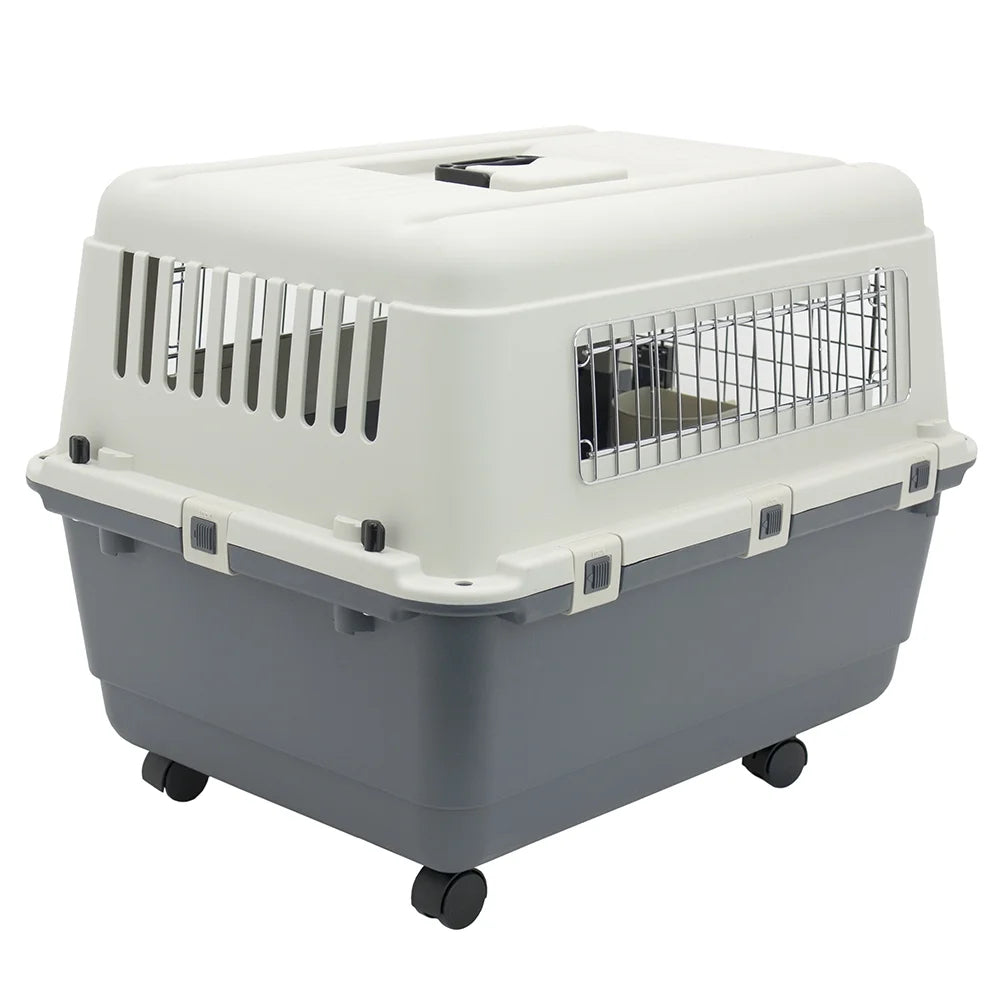 Plastic Dog IATA Airline Approved Kennel Carrier, Medium, 1 Piece