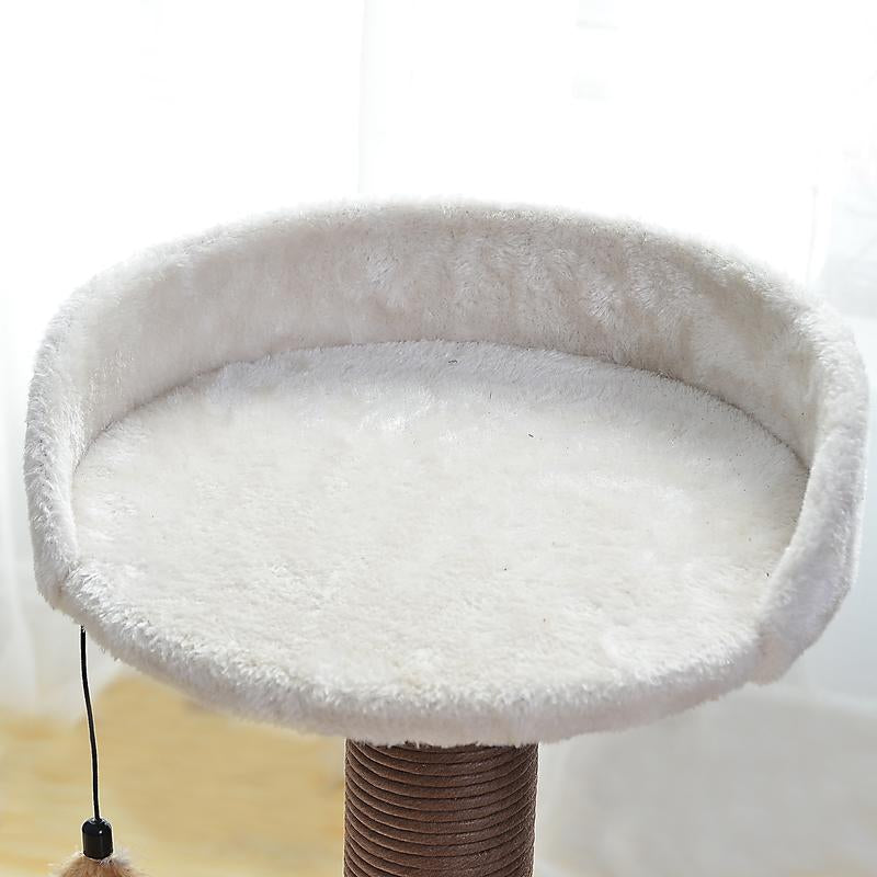 3-Level Plush Perch and Hammock Cat Tree