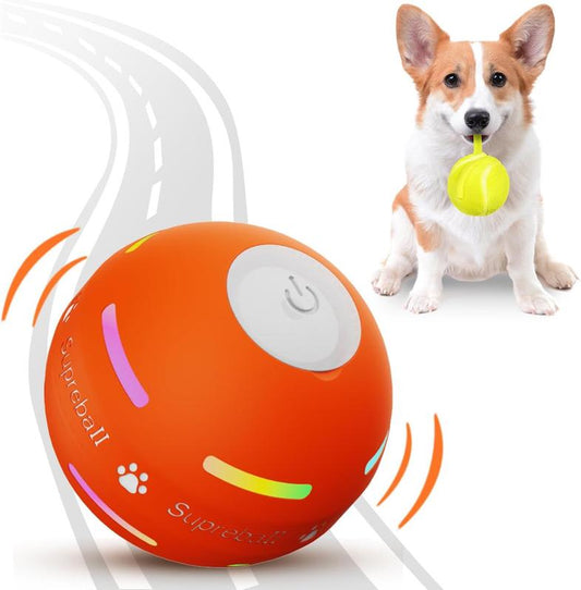 Interactive Bouncing Dog Ball Toy, with Rolling Modes, and Remote Control, for Small/Medium/Large Dogs, USB Rechargeable