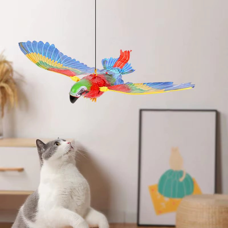 Simulation Bird Interactive Cat Toy for Indoor Cats,Automatic Hanging Eagle Flying Bird Funny Cat Interactive Toy Cat Supplies