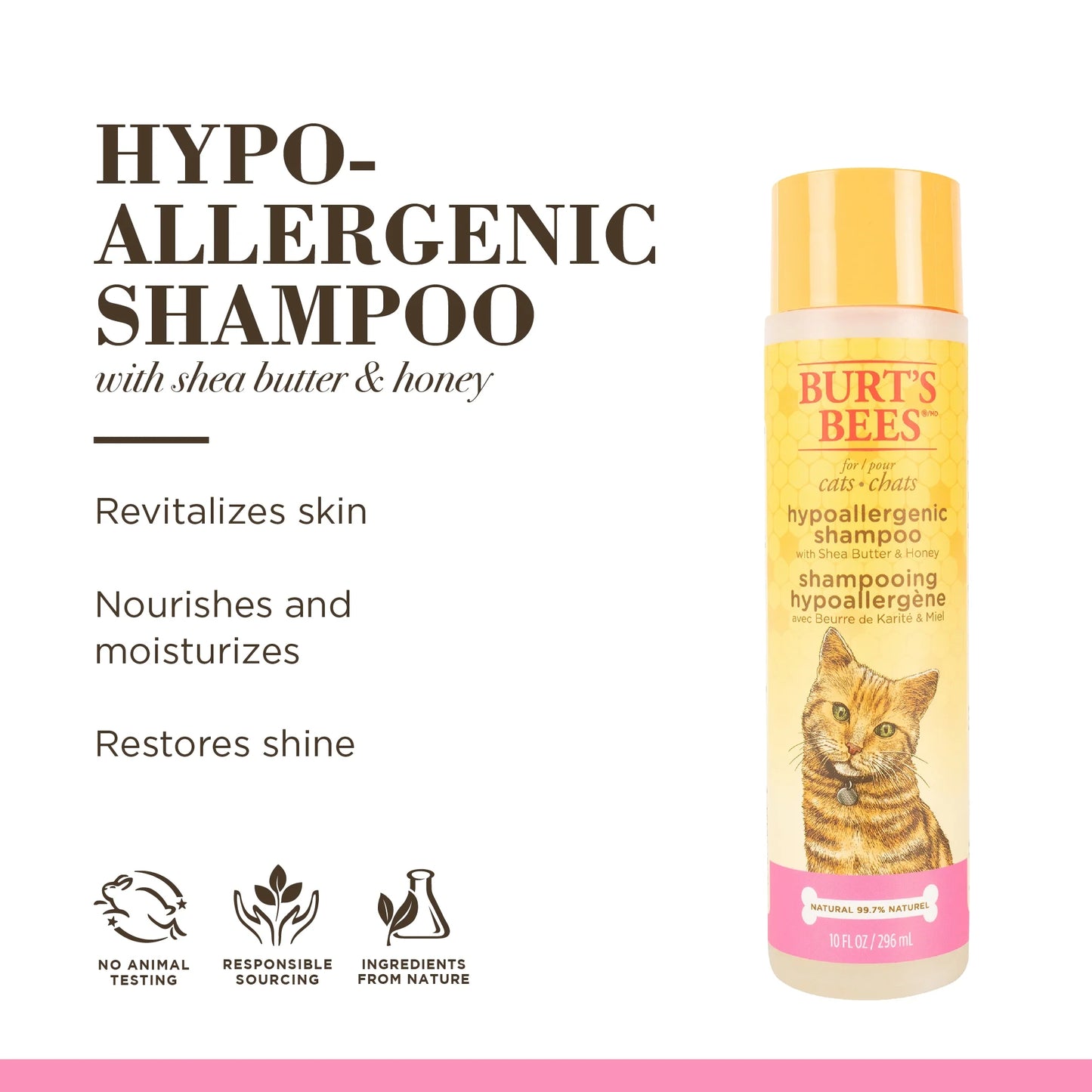 Burt’S Bees Hypoallergenic Shampoo for Cats